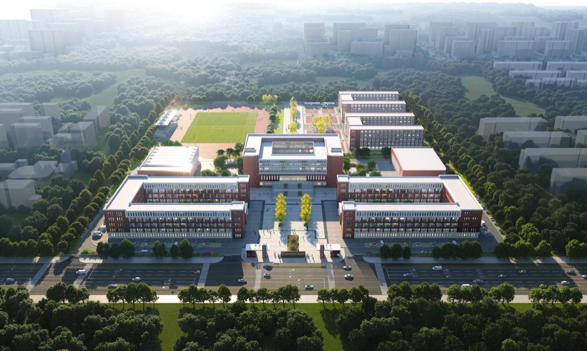 规划中学效果图